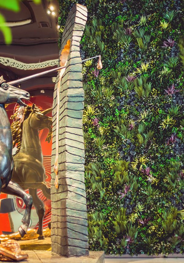 Erarta Museum Vertical Green Wall focal point design 