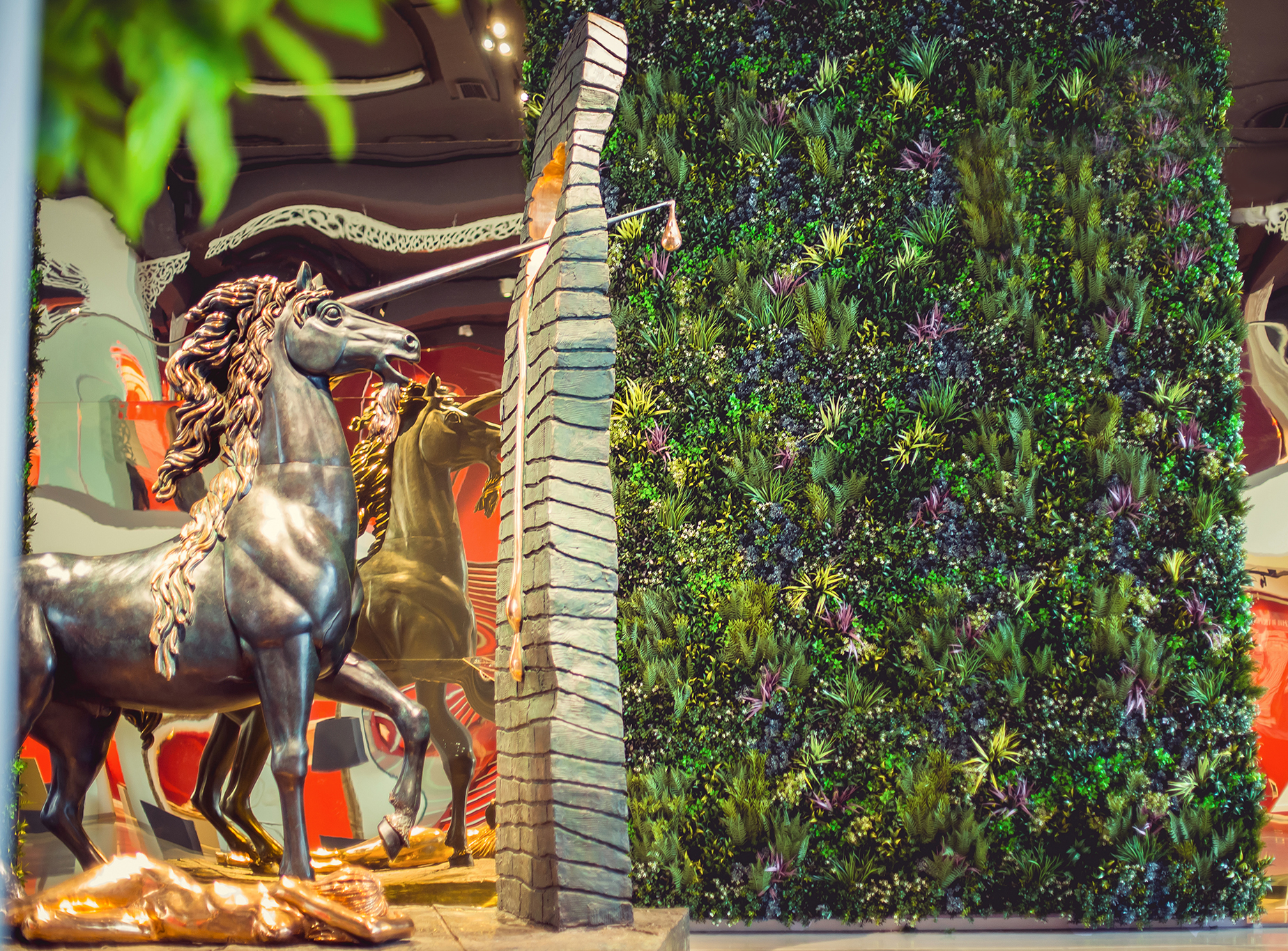 Erarta Museum Vertical Green Wall focal point design 
